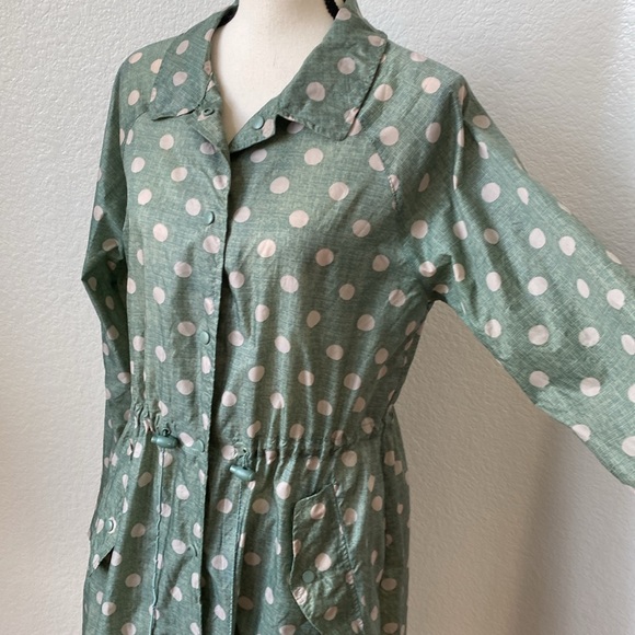 Cath Kidston Rain Jacket Windbreaker Lightweight Trench Coat Size Small - Picture 3 of 7